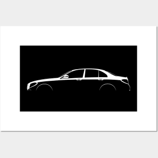 Mercedes-Benz E-Class (W213) Silhouette Posters and Art